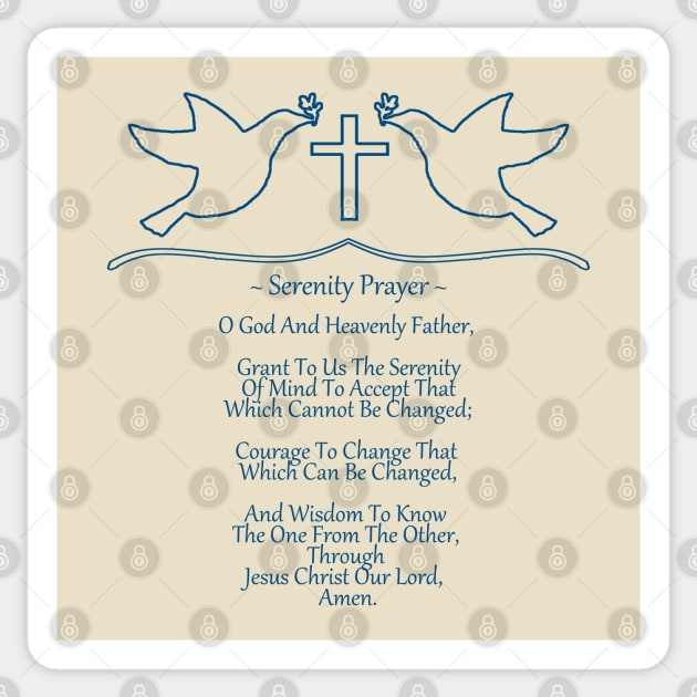 Serenity Prayer Sticker by  EnergyProjections